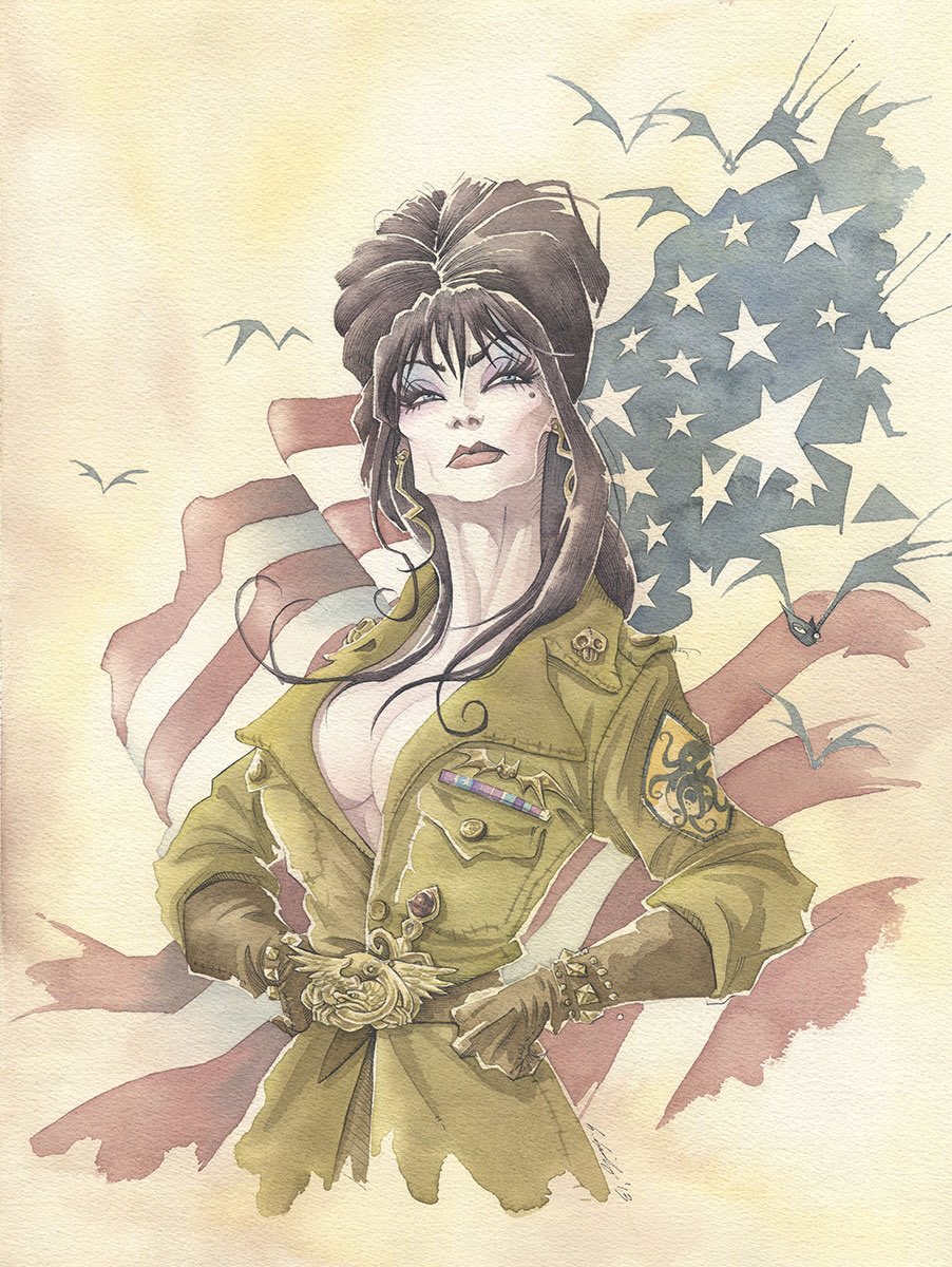 Happy 4th of July! 🇺🇸 

I have one framed print available of “All American Mistress”. If it’s calling to you, you can snag it from my website.

grisgrimly.com/store

#grisgrimly #grisgrimlyart #elvira #mistressofthedark <a href="/therealelvira/">Ami leih</a> #elviramistressofthedark #gicleeprint