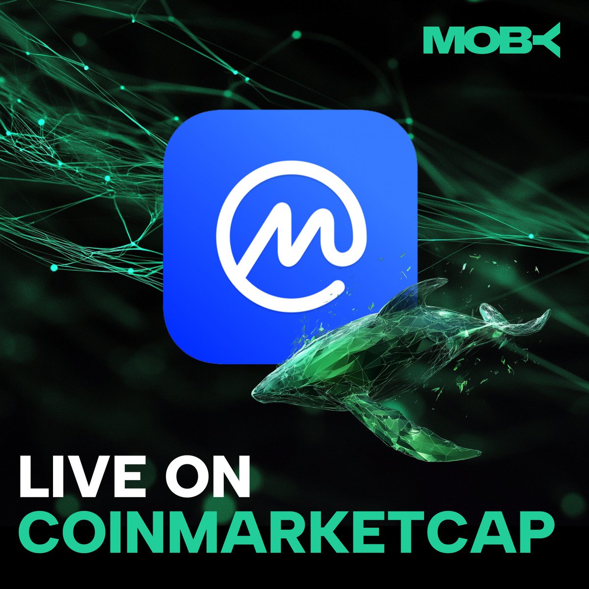 The whale is everywhere. 

$MOBY is now live on <a href="/CoinMarketCap/">CoinMarketCap</a>.