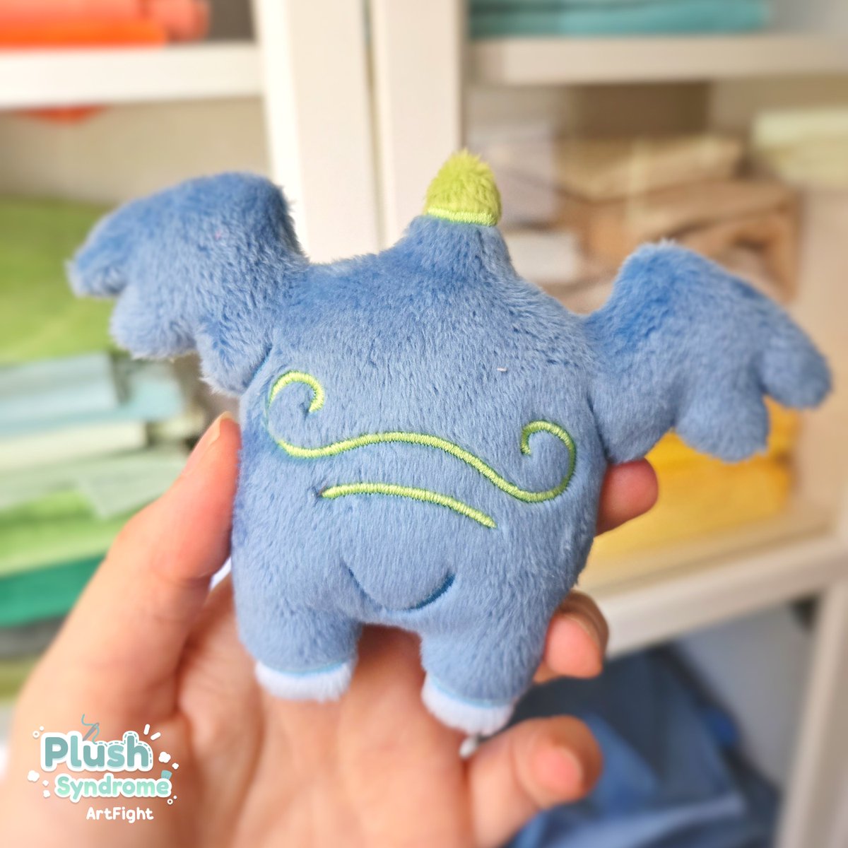 What's this? A plush and not a charm? Yes! 👀

A little guy for #artfight2025 !