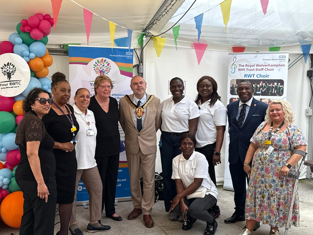 WolvesMayor (@wolvesmayor) on Twitter photo Thank you to the <a href="/TheRWTCharity/">The Royal Wolverhampton NHS Trust Charity</a> for inviting me to their Summer Fayre to celebrate the birthday of the NHS! It was a honour to be in attendance with the Charity Champions, Choir and key workers at <a href="/RWT_NHS/">The Royal Wolverhampton NHS Trust 🏥</a> to support my chosen charity this afternoon #wolverhampton Thank you to the <a href="/TheRWTCharity/">The Royal Wolverhampton NHS Trust Charity</a> for inviting me to their Summer Fayre to celebrate the birthday of the NHS! It was a honour to be in attendance with the Charity Champions, Choir and key workers at <a href="/RWT_NHS/">The Royal Wolverhampton NHS Trust 🏥</a> to support my chosen charity this afternoon #wolverhampton
