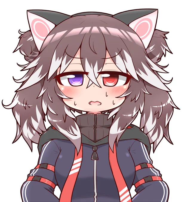 俺得ジト目表情バリエーション色々。 #栗絵いと