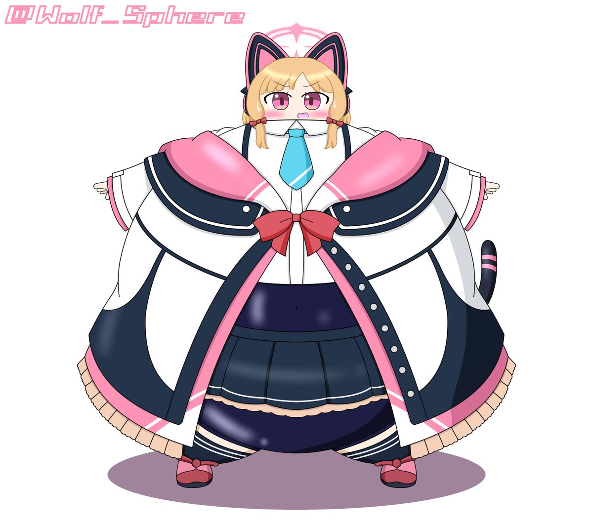 ぴょんぴょんページ♡⃜ スク水インナー+表情差分+白背景 オマケでﾋﾟｮﾝﾋﾟｮﾝするﾊﾞﾙｰﾝ