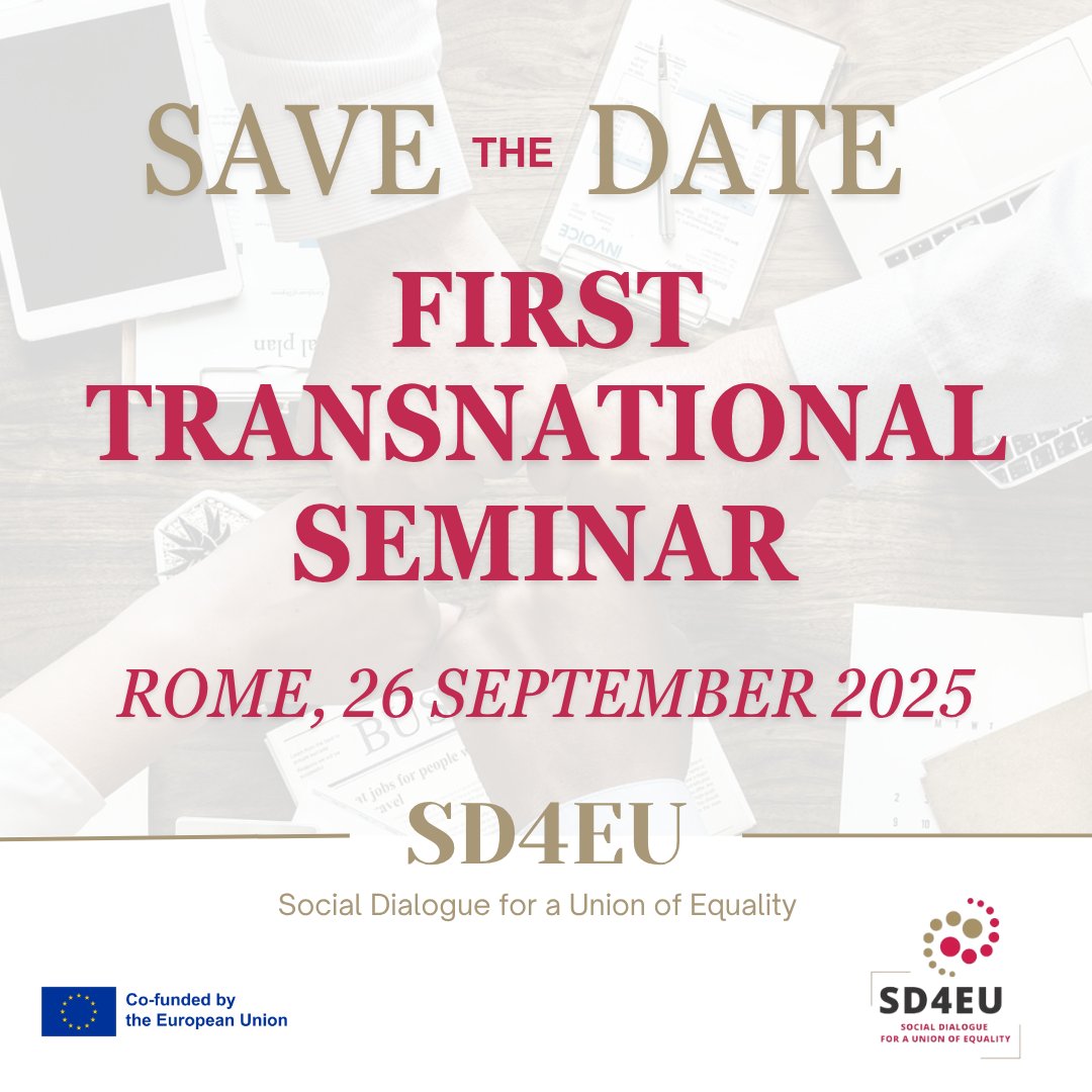 The event will gather social partners, experts, and practitioners from Italy, Ireland, Malta, Belgium — and beyond — to explore innovative and gender-sensitive approaches to social protection
🗓️Save the date and let’s meet in Rome for working together for a stronger social Europe