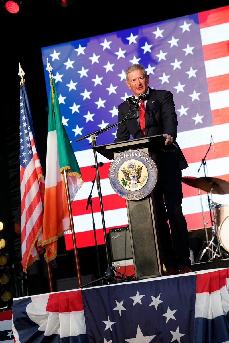 USAmbIreland's tweet image. Happy Fourth of July! My first time spending the holiday in Ireland, and I was delighted to welcome over 2,000 friends to Deerfield last night for a very fun evening. God bless the USA! 🇺🇸