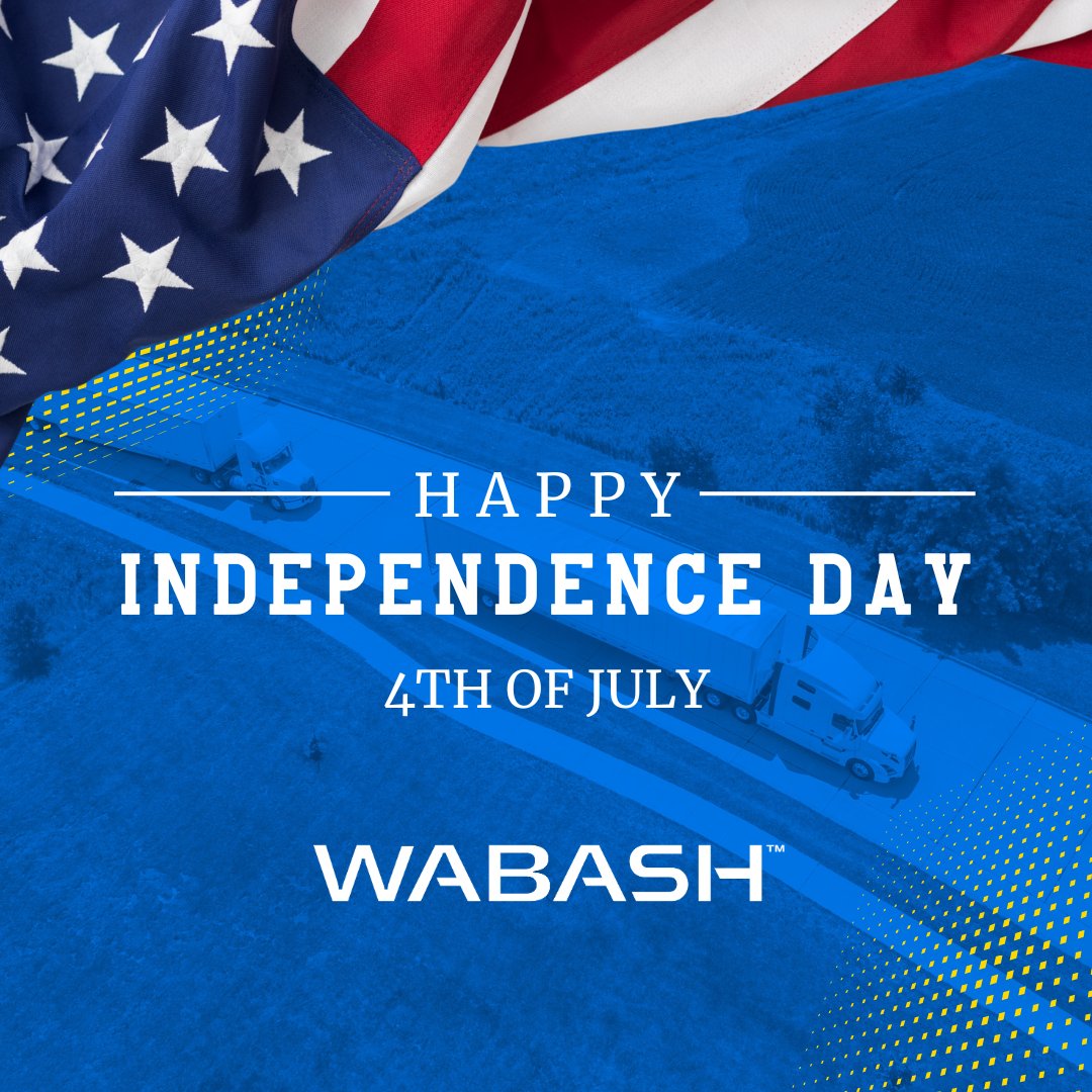 Wishing you a safe and happy 4th of July! 🇺🇸 

Today, we celebrate the freedoms that define us and honor those who protect them.

Enjoy the long weekend from all of us at Wabash. 

#FourthofJuly #IndependenceDay #OneWabash