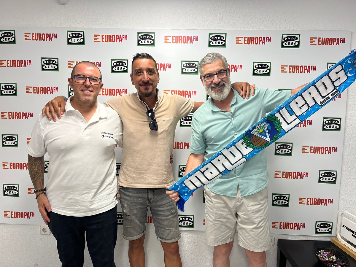 ⚽️Tertulia con las peñas del Marbella FC sobre la temporada y el mercado de fichajes. 

🎟️Ya ha comenzado la campaña de abonados. 

🎙️<a href="/jorge_mm5/">Jorge</a>, <a href="/FrenteLibre/">PEÑA FRENTE LIBRE MARBELLA</a>, <a href="/LCMarbellera/">La Cervecita Marbellera 🍺🤍💙</a>  <a href="/MarbellerosMFC/">Peña Marbelleros</a>. <a href="/Botijomarbella/">Peña el Botijo de Marbella</a>.
ondacero.es/emisoras/andal… a través de <a href="/OndaCero_es/">Onda Cero</a>