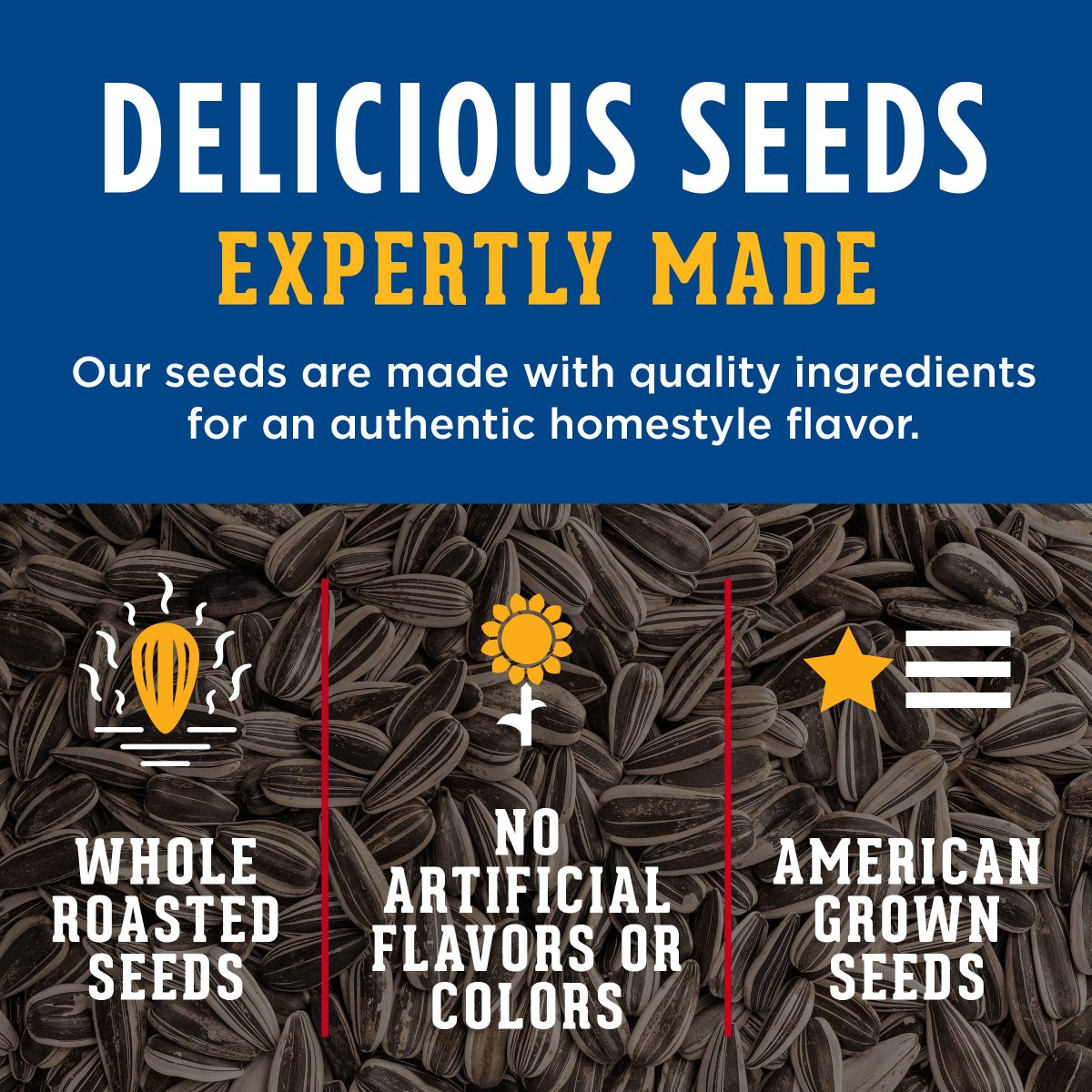 Davidseeds's tweet photo. An American original since 1926.
Grown here. Roasted here. Shared everywhere.
Happy 4th of July from DAVID Seeds🎇⚾ https://t.co/HZXMPJNdkA