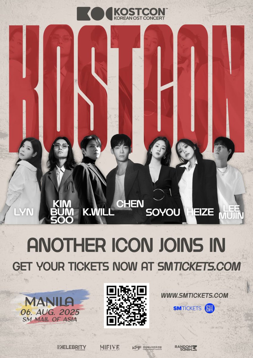 philconcerts's tweet photo. CHEN is heading back to Manila for the KOSTCON STAGE, joining LYN, KIM BUM SOO, K.WILL, SOYOU, HEIZE, and LEE MUJIN at the MOA Arena on August 6, 2025!

#KOSTCON2025 tickets here: https://t.co/lewfQ06OtW

@RandomMindsPH https://t.co/T17GfVvChp