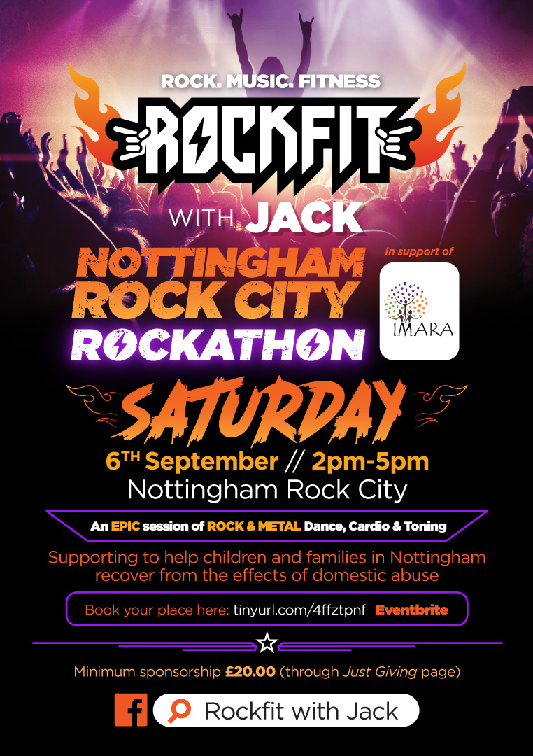 Rock_City_Notts's tweet image. π€ΈββοΈ ROCKFIT ROCKATHON π€ΈββοΈ
Join us in fundraising for IMARA helping children, teenagers & the families affected by abuse in an epic session of rock & metal dance, cardio & toning this September!
ποΈ Free entry, more info here π tinyurl.com/2k7wzsa9
