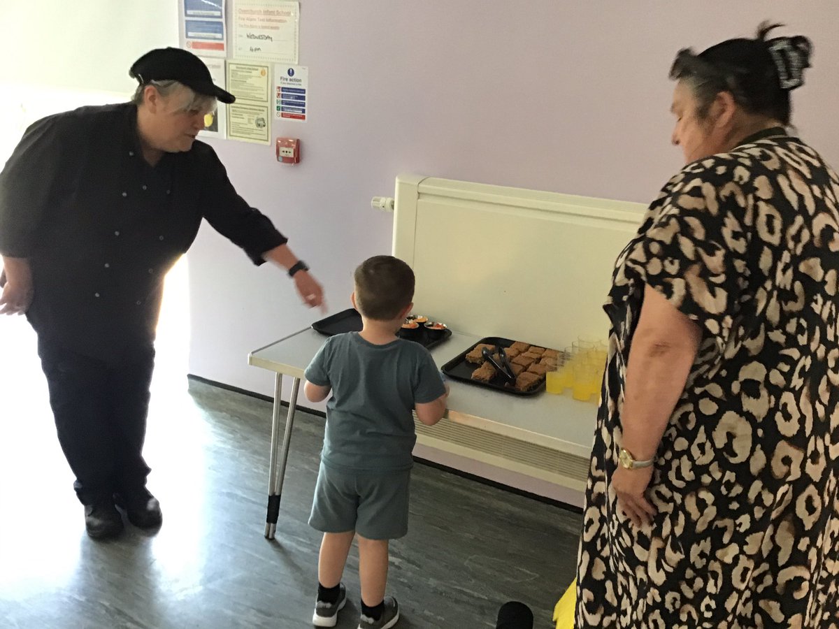 Paula and the kitchen staff looked after us and helped show us all what to do.