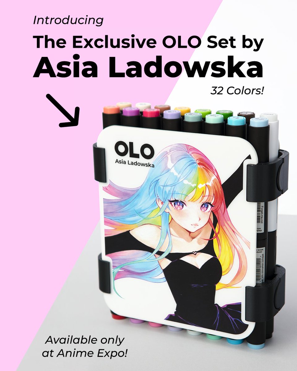 I can finally share this!! 💖 I’ve been secretly working with OLO Marker to create my very own Exclusive Artist Set, and it’s launching TODAY at @animeexpo! 🎉
If you're coming to Anime Expo, I’ll be at booth SH-3500 all weekend. Come say hi, grab a set, and try it there with me!