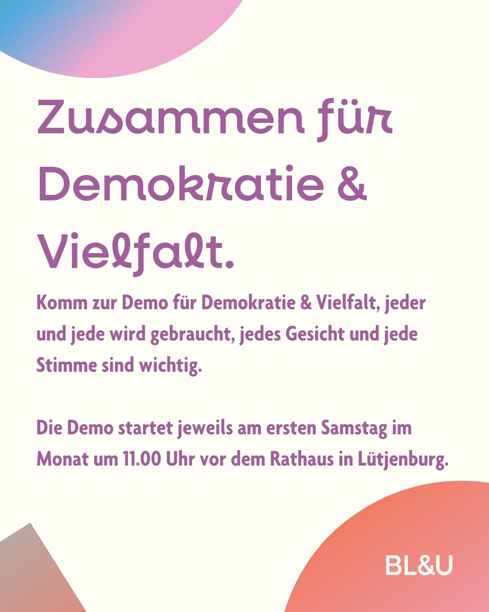 Lütjenburg braucht euch Samstag!
#LautgegenRechts #AfDVerbotjetzt #wirsindmehr