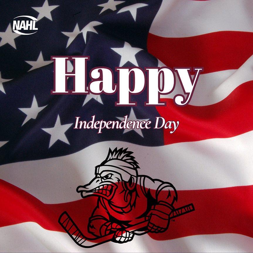 Happy 4th of July from the Mallards!  #FearTheFlock #IndependenceDay