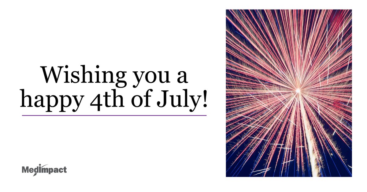 We hope you have a safe and happy Fourth of July!

#wearemedimpact #atruepartner #independenceday