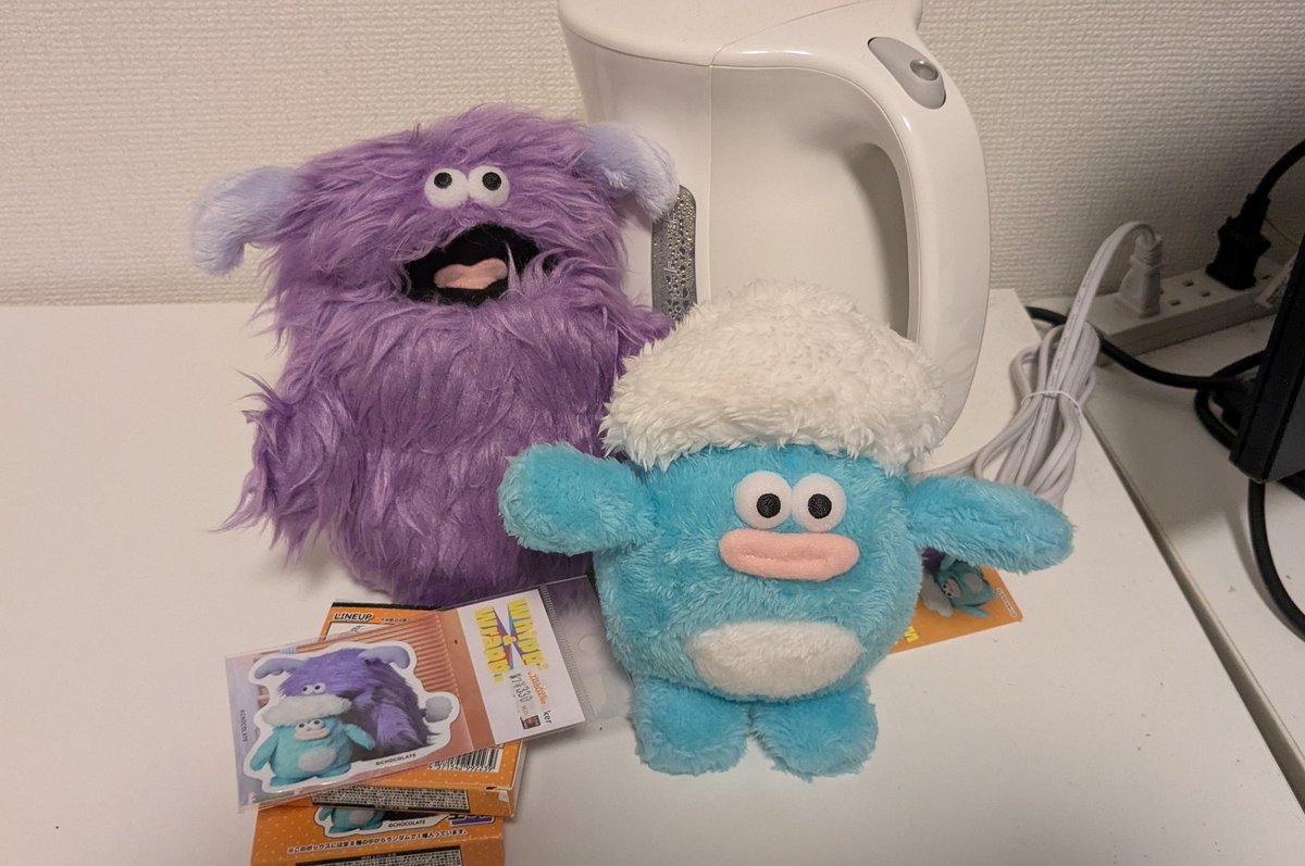 最近ハマってるホイッピとラッピのぬいぐるみをこうた

かわe