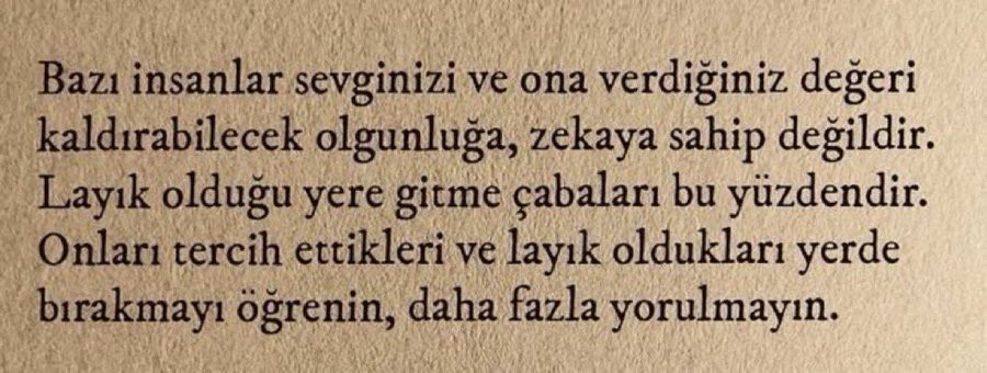 Daha fazla yorulmayın.