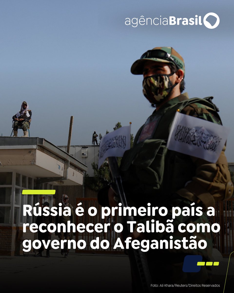 GOVERNO TALIBÃ | A Rússia aceitou as credenciais de um novo embaixador do Afeganistão, tornando-se a primeira nação a reconhecer o governo talibã do país.

Leia: trk.ebc.com.br/VKaN4.