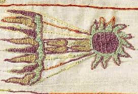 La comète de Halley apparaît sur la tapisserie de Bayeux, qui raconte la conquête normande de l'Angleterre en 1066. Elle est alors vue comme un mauvais présage par Harold, autoproclamé roi malgré son serment à Guillaume. Ce dernier lui bottera les fesses à la bataille d'Hastings