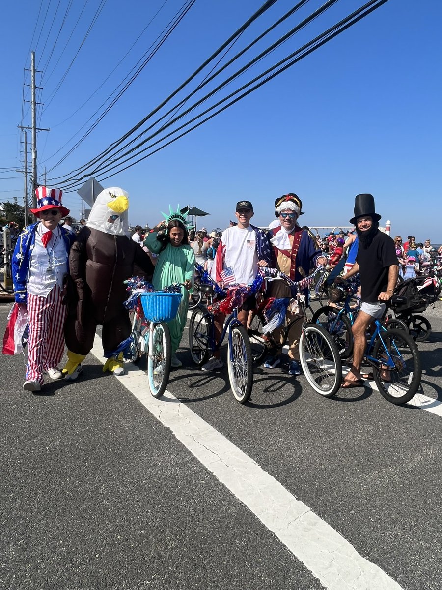 #SeasidePark annual patriotic bike parade took place this morning. <a href="/News12NJ/">News12NJ</a> 
Photos Courtesy: 
Gail Coleman
