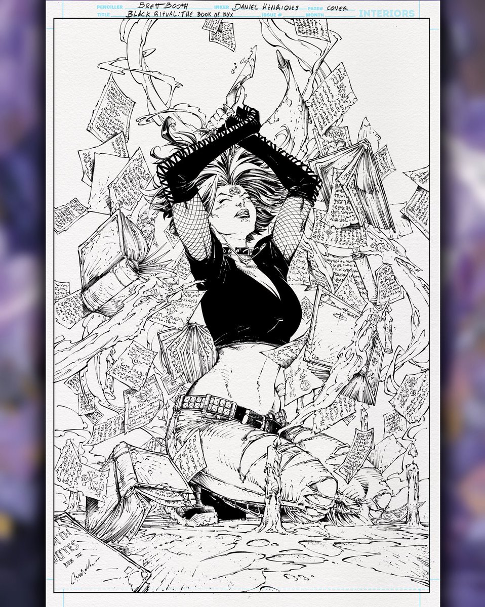 DHenriquesInks's tweet image. Cover to Black Ritual: The Book of Nyx #5 by @Demonpuppy , myself and Robert Nugent.
You should definitely check this book out, Thomas Healy and @natjonesart are crafting something really cool here 👊