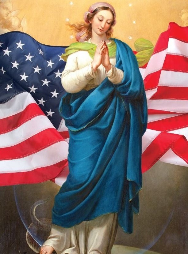 SwPrayer's tweet image. Let's offer one Hail Mary for America, for the nation's leaders to uphold righteousness and peace. Please comment Amen as a response. #OneHailMarycampaign #independenceday2025