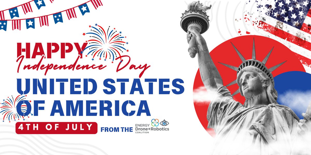 enrgdrone's tweet image. Let freedom ring! 🔔 This Independence Day, we celebrate the bold innovators and trailblazers powering our industry’s progress. 🫡 Here’s to the leaders who turn vision into action—driving energy forward, together. Happy Independence Day from the @enrgdrone Team! 🇺🇸