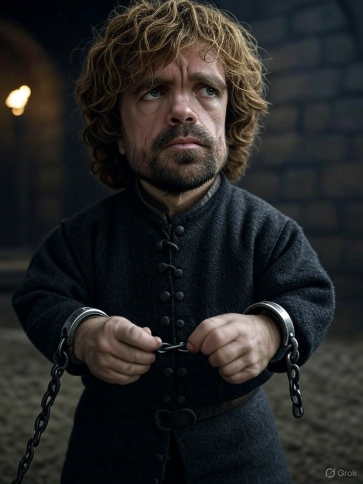 Tyrion Lannister justifying why the pirates shouldn’t chop off his D because people wouldn’t know it came from a dwarf
Tyrion: How would people know it came from a dwarf?
Pirate: It will be the size of a dwarf
Tyrion: Think again😂