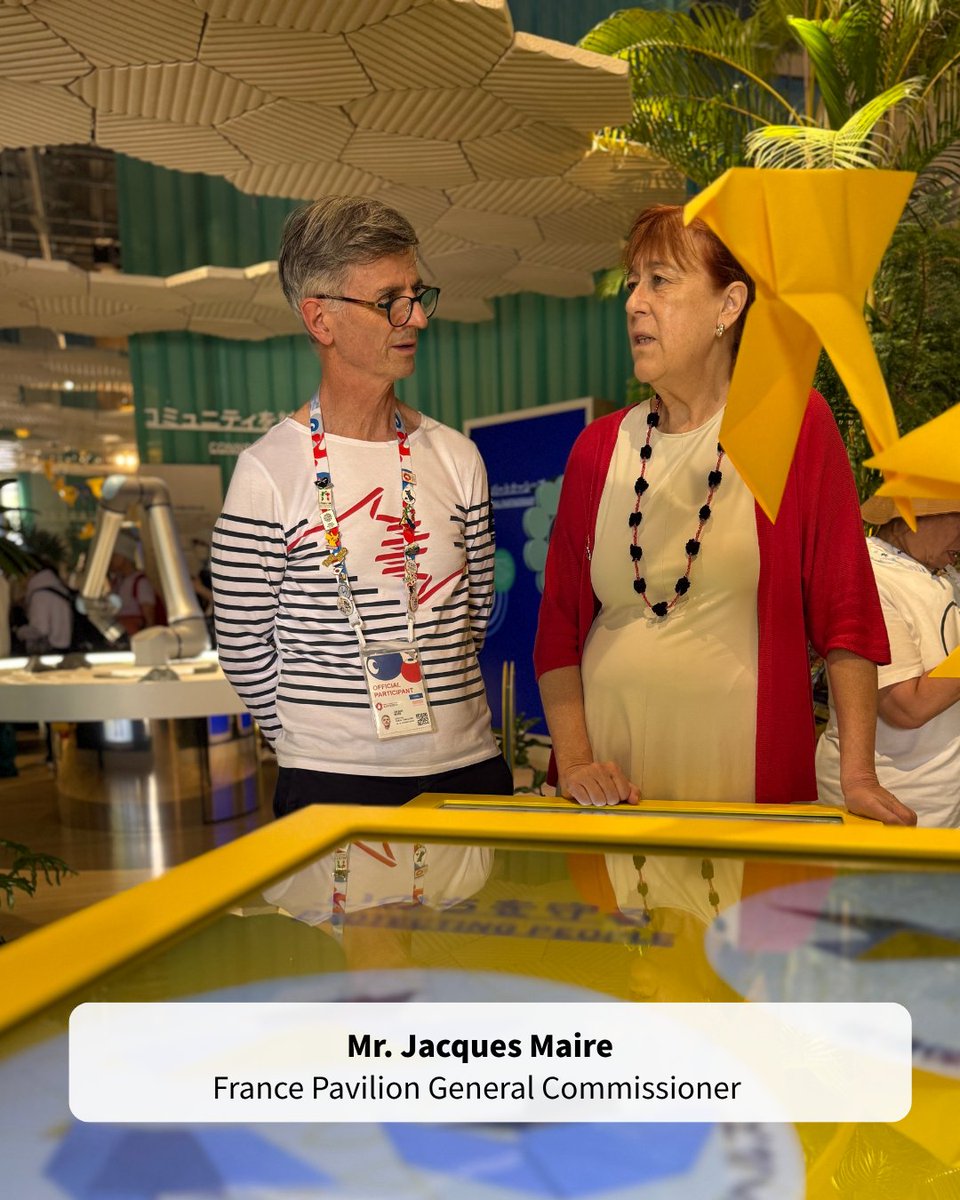 euatexpo's tweet image. 🤝 This week at the EU Pavilion, we welcomed:
🇫🇷 The French Commissioner, exploring Europe’s vision
🎶 Luc Rostkowski, Polish composer, discovering how art + innovation connect us all
Connecting cultures, ideas & creativity, that’s what Europe’s about! 🌍✨
#EUatExpo…