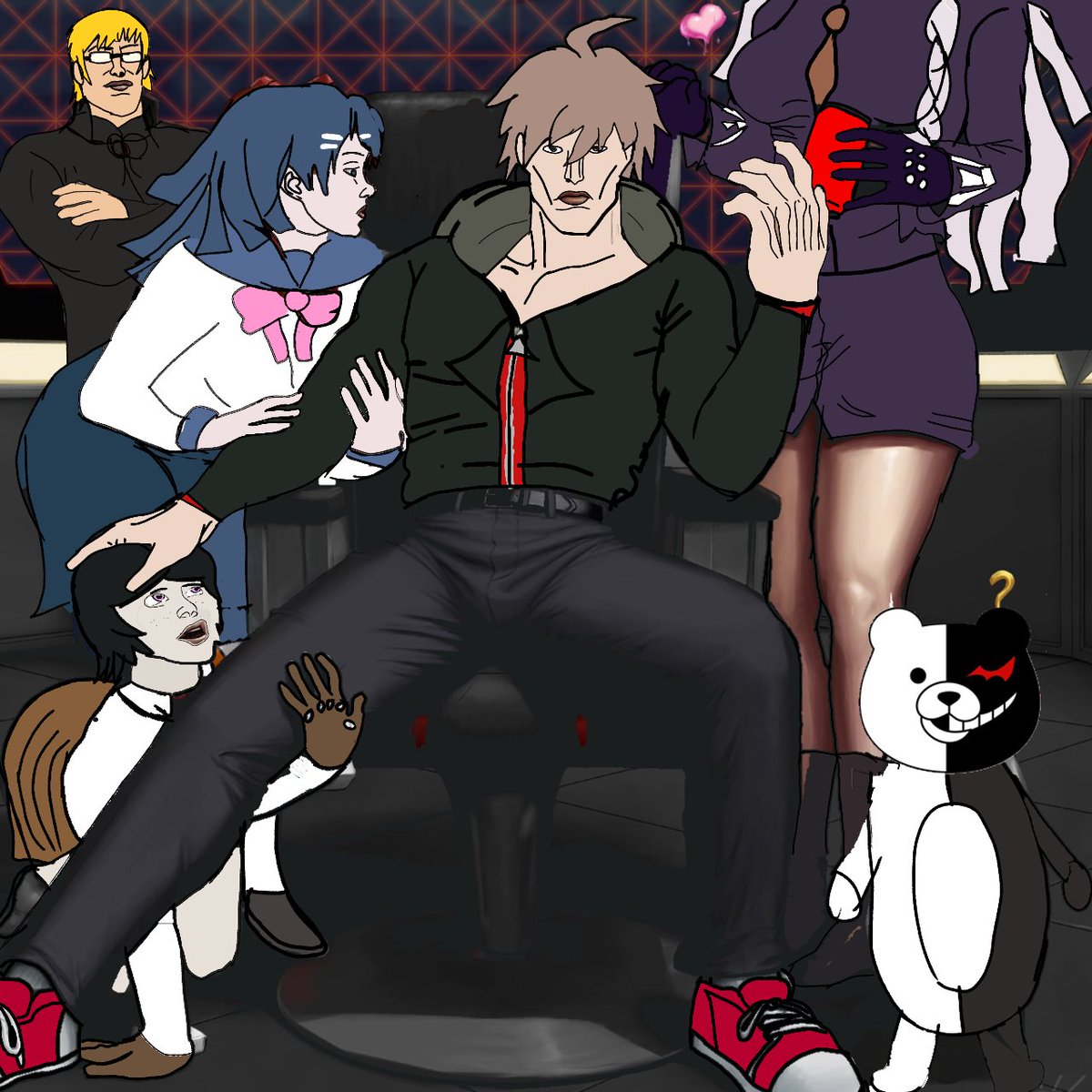 SolitaryOwl3859's tweet photo. I don't know what I did but I can't stop laughing. #danganronpa https://t.co/BphmtfMQ2l