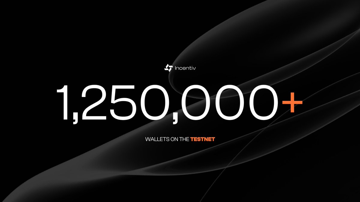 Incentiv_net's tweet image. Over 1.25M are now experiencing how an L1 built for Simplicity feels like.
Are you?