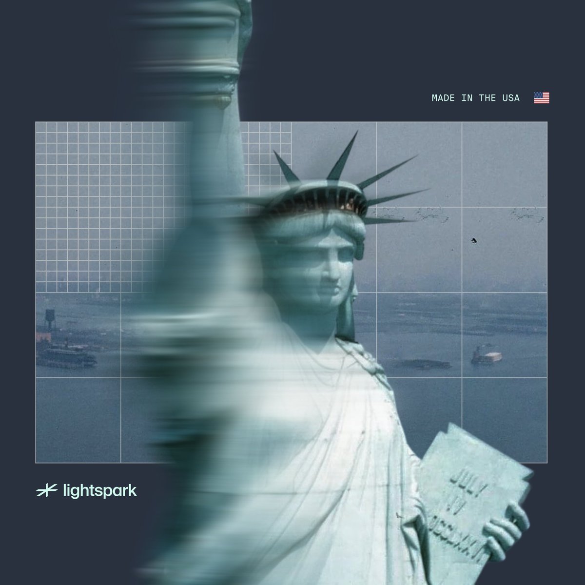 lightspark's tweet image. Built in the USA.
Powering money movement worldwide.
🇺🇸 Happy Fourth from all of us at @lightspark.