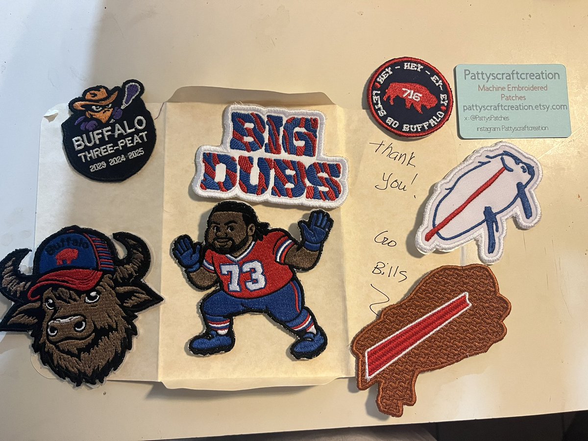 Sean E (@michigansurf) on Twitter photo Thanks <a href="/PattysPatches/">Patty Patches</a> <a href="/pattychampion1/">Patty Champion, The Patch Lady</a>. I love these patches. I’m gonna put them on some sweet Bills/Bandits Tye Dye. I’ll be making with my nephews while I’m in town for Taste of Buffalo. GO BILLS #BillsMafia Thanks <a href="/PattysPatches/">Patty Patches</a> <a href="/pattychampion1/">Patty Champion, The Patch Lady</a>. I love these patches. I’m gonna put them on some sweet Bills/Bandits Tye Dye. I’ll be making with my nephews while I’m in town for Taste of Buffalo. GO BILLS #BillsMafia