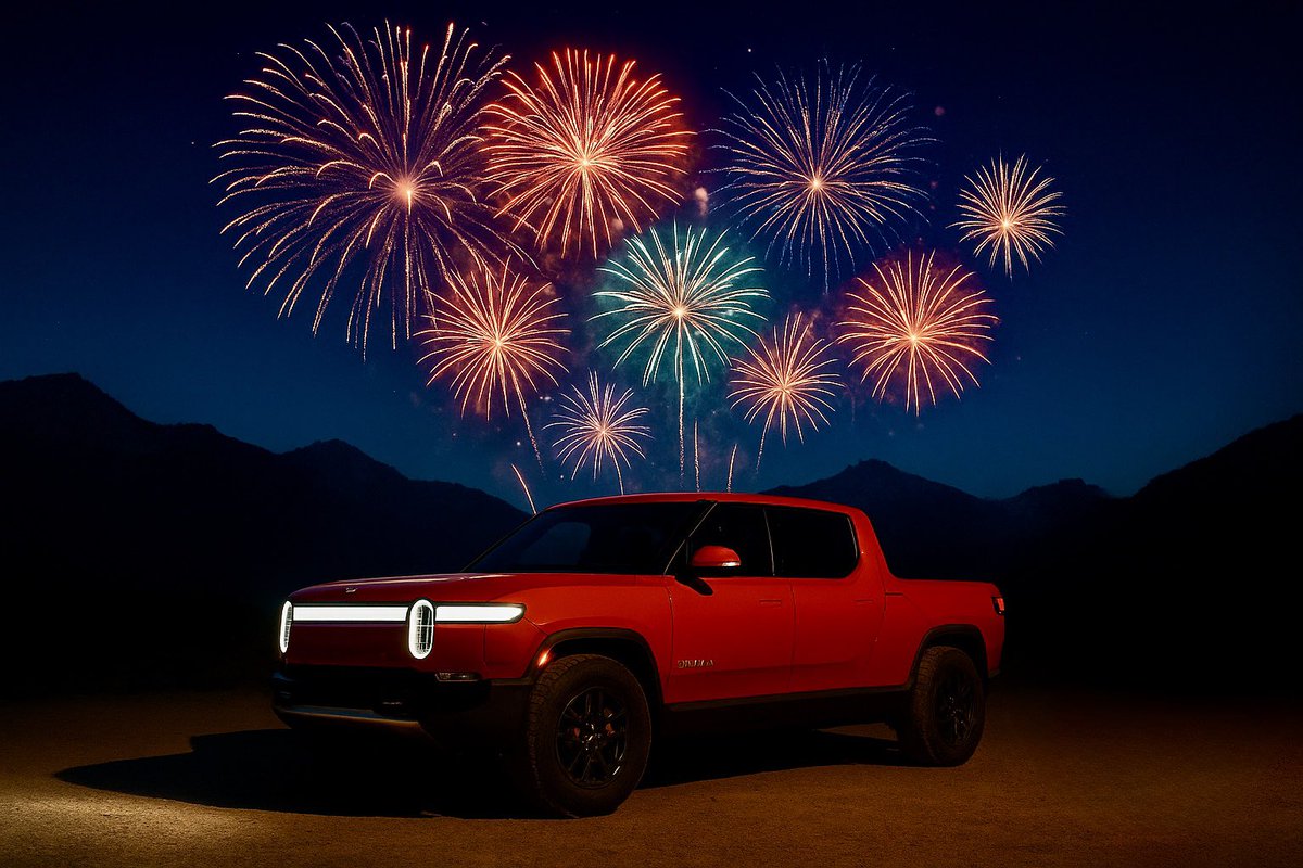 RivianClubs's tweet image. Happy 4th of July from all of us at Rivian Clubs of America!
Whether you’re off-roading in the mountains, tailgating under the fireworks, or just enjoying a quiet charge in the shade — we hope your day is filled with freedom, friends, and a little adventure.