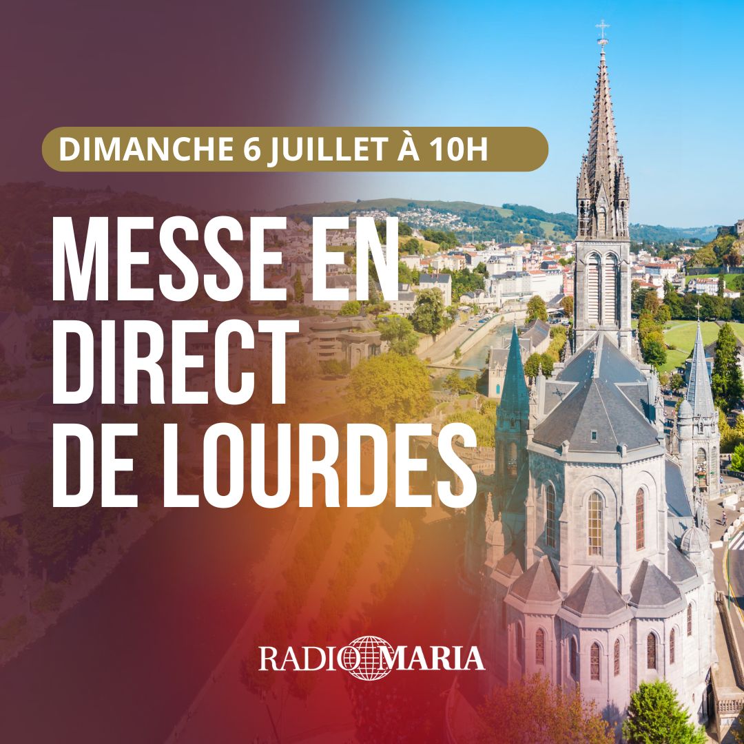 RadioMariaFr1's tweet image. ⛪️✨ Messe en direct du Sanctuaire de Notre-Dame de Lourdes
Unis dans la prière au pied de la Vierge Marie

📅 Dimanche 6 juillet à 10h00
📡 En direct sur Radio Maria 👉 bit.ly/RadioMariaDire…

💙 Vivez ce moment de grâce, où que vous soyez.

#Lourdes #MesseEnDirect #RadioMaria