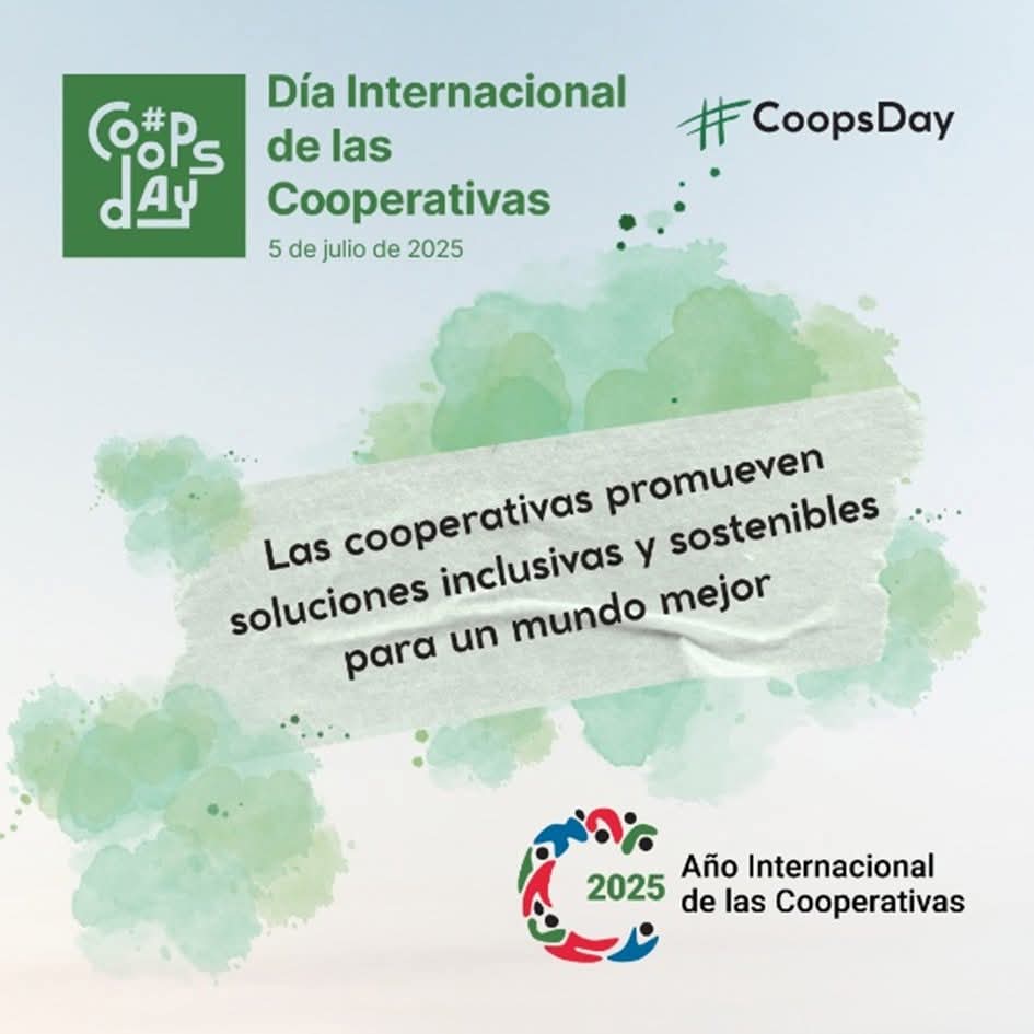 “Bajo el lema “Las cooperativas promueven soluciones inclusivas y sostenibles para un mundo mejor”, las cooperativas de todo el mundo celebran el 5 de julio su día internacional declarado por <a href="/ONU_es/">Naciones Unidas</a>

cepes.es/nota-prensa/99…
