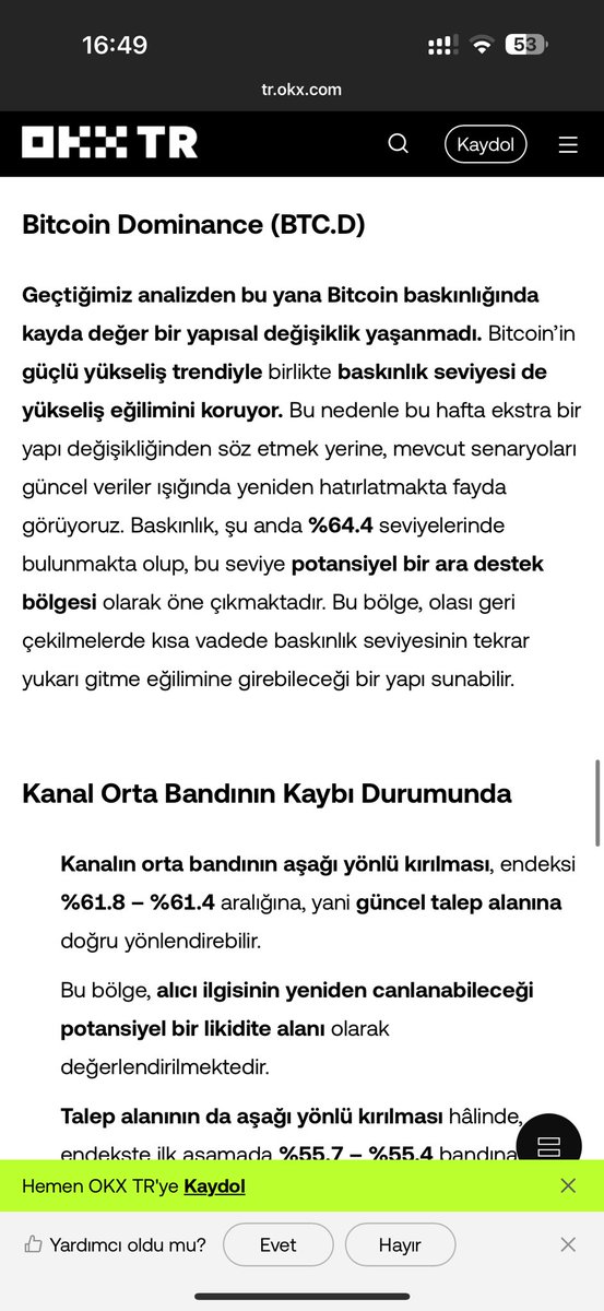 0xOnr's tweet photo. @OKXTurkiye Sıra altcoinlere de gelecek mi :) 👀 https://t.co/Ww0pWVYqHc