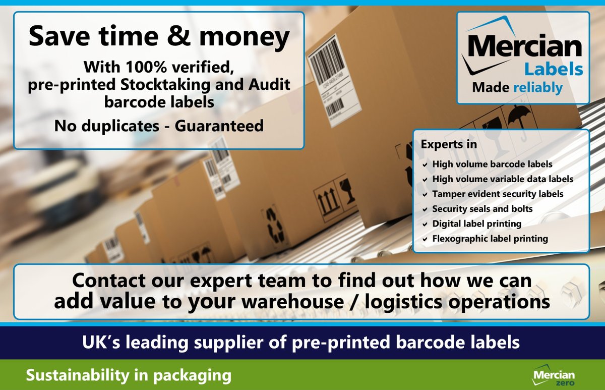 When it comes to stocktaking and audits, accuracy matters.
That’s why our pre-printed barcode labels are 100% verified with a guarantee of no duplicates.
🏎️Faster processes
📋Better data
💸Lower costs
Pre-printed #BarcodeLabels – Made reliably – Made for YOU
#Warehouse #Logistics