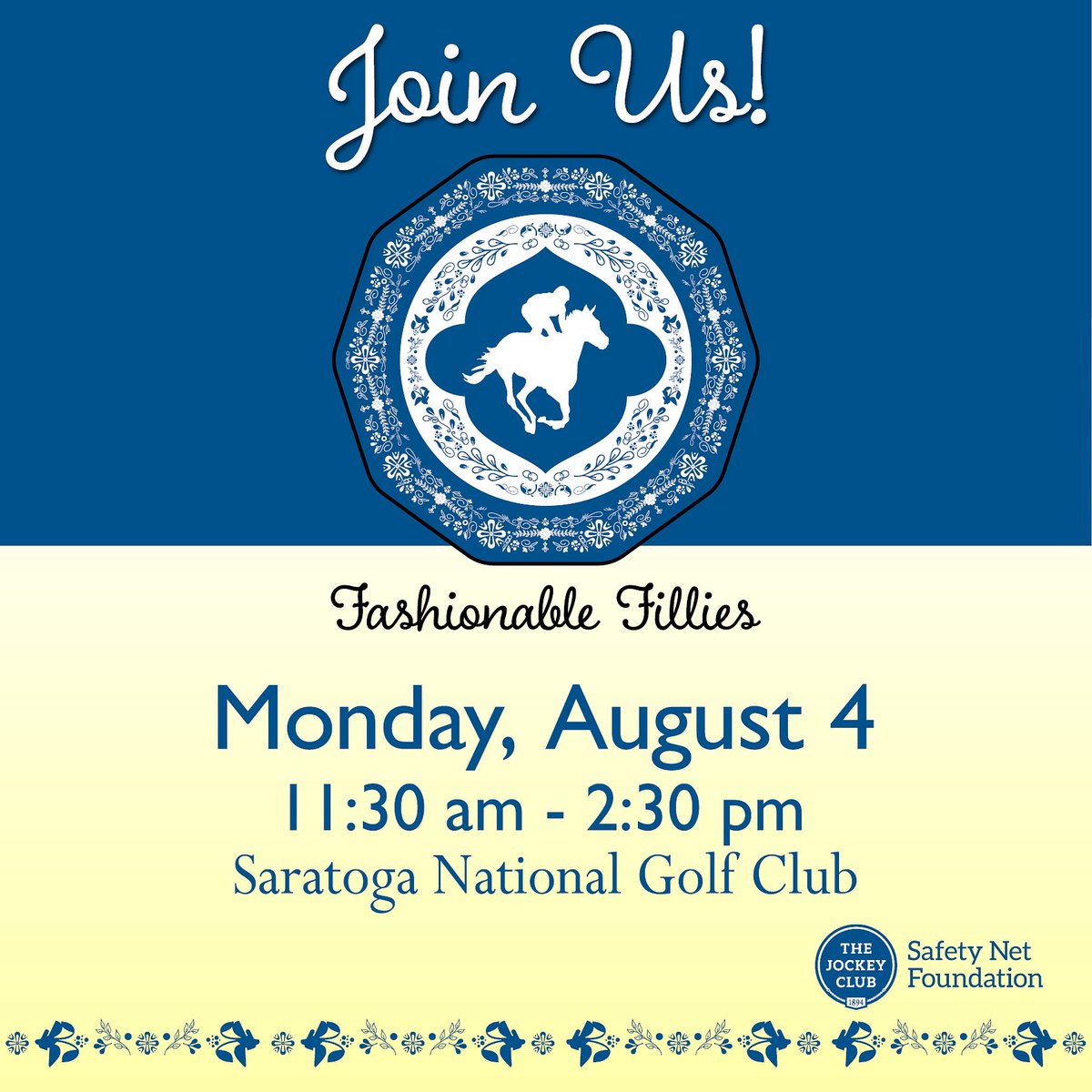 ONE MONTH AWAY! 📣

While you celebrate this weekend, don’t forget to grab your ticket for #FashionableFillies2025!

Between pop-up shops, bubbly, and special guest Lindsay Czarniak , it’s a can’t-miss event this summer! 🥂🌻

Tickets: tinyurl.com/FFSAR25

#SummerInSaratoga