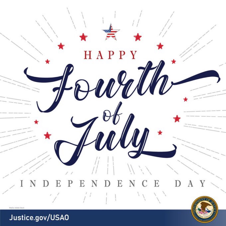 USAO_DE's tweet image. Happy Independence Day, America! 🇺🇸🎆
#4thofJuly #independenceday2025