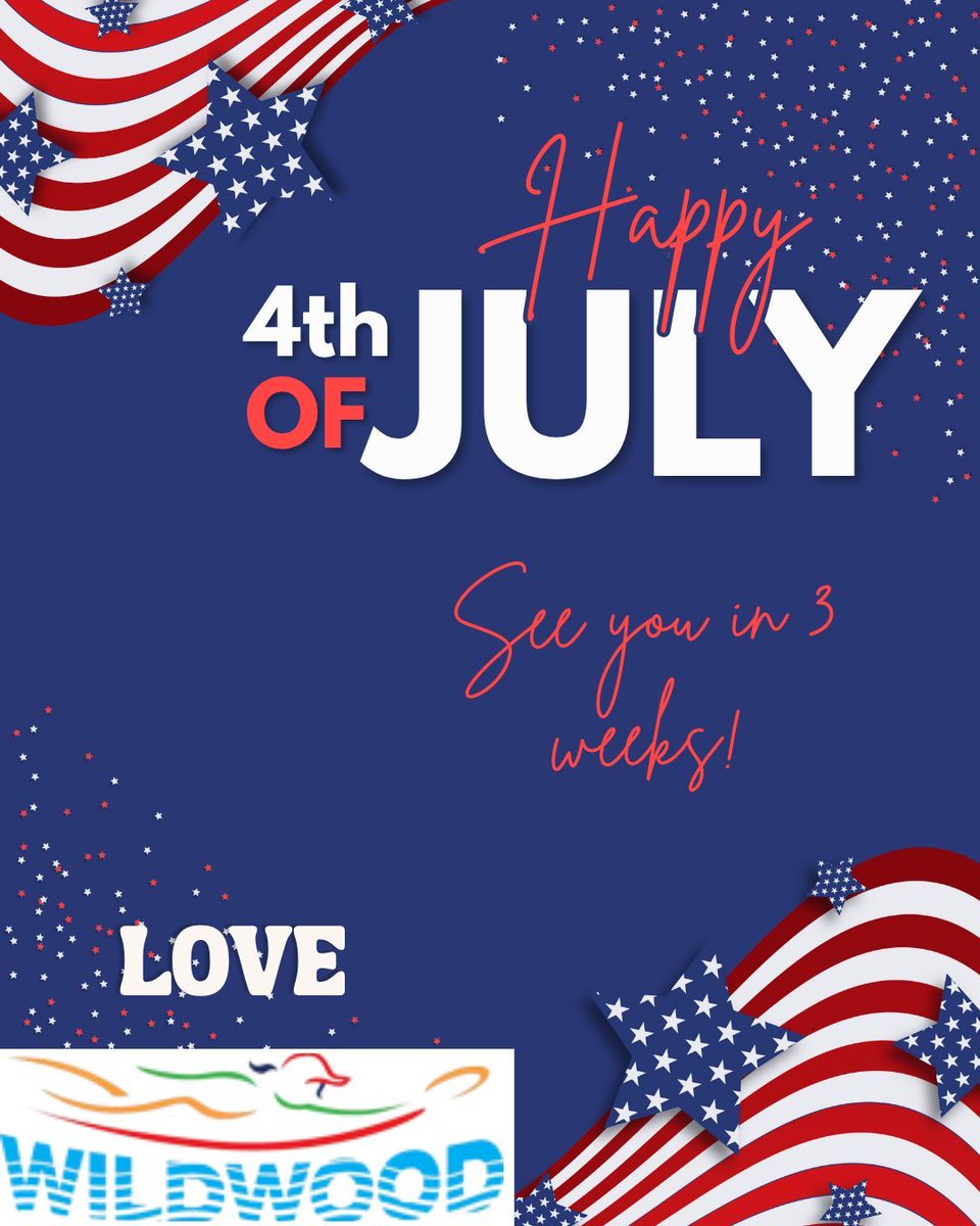 🇺🇸 On behalf of the Wildwood Beach Ultimate crew, we want to wish you all a happy 4th of July! 🎆🏖️

We hope your day is full of sunshine, celebration, and maybe even a few layout bids. Just a few weeks 'til we're all back on the sand—get hyped! 🌟💥 #WildwoodUltimate #4thofJuly