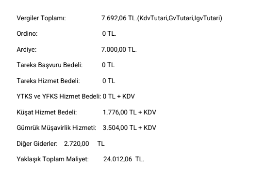 Yurtdışından bana hediye gelen mouseun gümrük vergisi:DDD