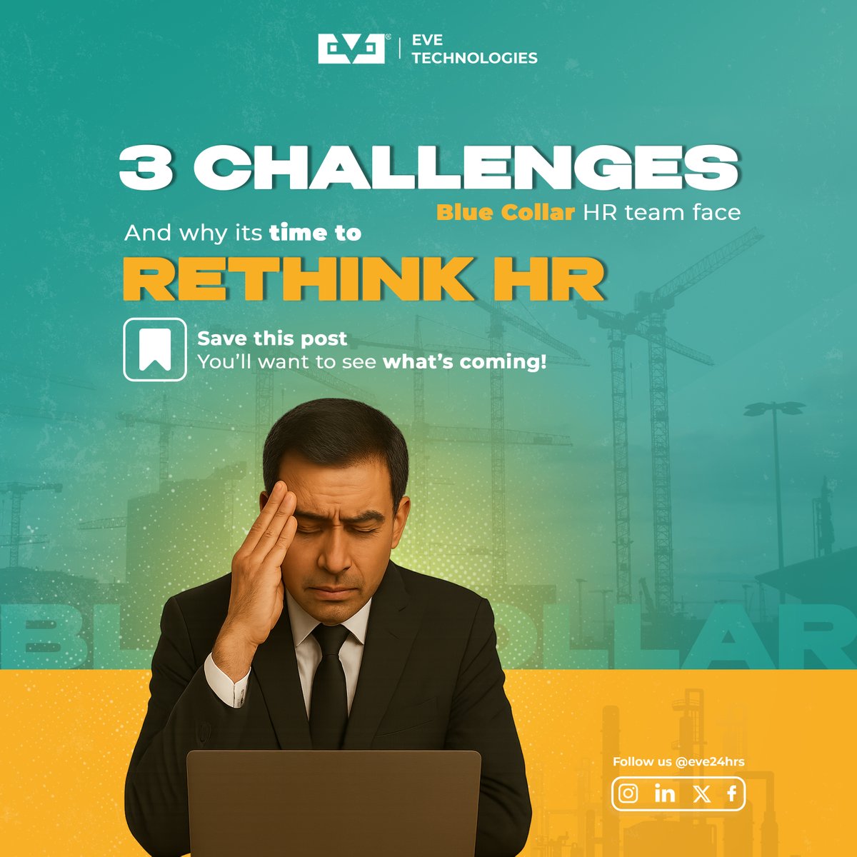 EveTechofficial's tweet image. From missed wages to mismanaged shifts—factory teams face real struggles every day.
We uncovered 3 critical challenges faced, swipe through to discover what’s broken—and how we’re fixing it.
#BlueCollarHR #FactoryManagement #HRtech #WorkforceSolutions #SmartHR #EveTechnologies