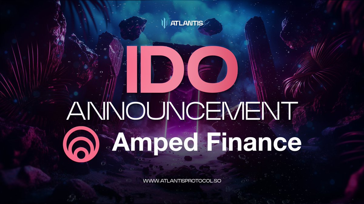 A new wave of launches is coming to Atlantis. 🌊

We’re excited to introduce <a href="/AmpedFinance/">Amped Finance</a>, another project launching through the Atlantis Launchpad, using our Farming Overflow model.

A powerful trading protocol, built for both pros and degens. Here’s what makes it special 👇🧵