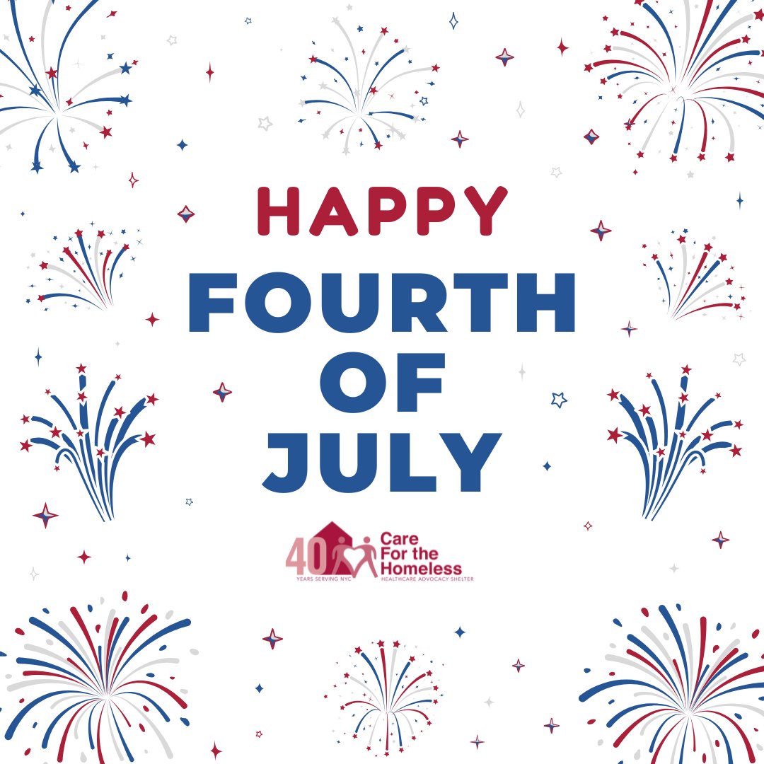 CFHNYC's tweet image. Happy Fourth of July from all of us at Care For the Homeless!