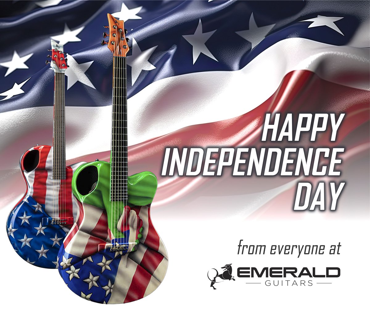 Happy 4th of July weekend to all of our friends in the USA! 

#emeraldguitars #4thofjuly #independenceday