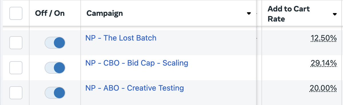 benradack's tweet image. How I structure my Facebook ad accounts:
ABO - Creative testing
CBO - Scaling
ASC - Lost Ads
In the ABO every ad set represents a concept or angle I'm targeting, with 3-4 variations
In the CBO I launch a new ad set every month, that has all the proven winners from the ABO. I…