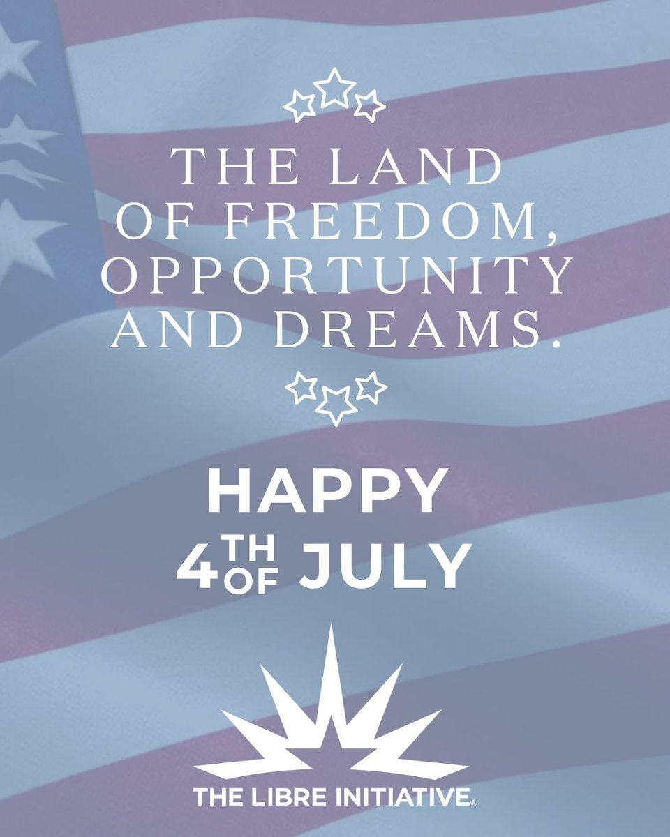 LIBREWisconsin's tweet image. 🇺🇸 Happy 4th of July! 🇺🇸 Celebrating freedom, family, and fun today! Have fun and let's remember the spirit of independence that unites us all. Stay safe and cherish these patriotic moments! 🎇 #BeLIBRE #Freedom
@LIBREinitiative @AFPhq @AFPWI