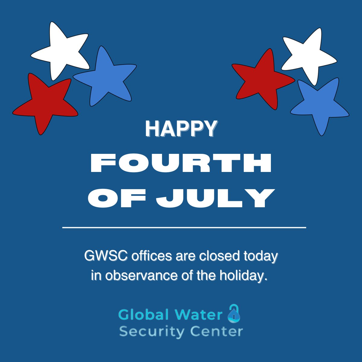 Happy 4th of July! Land of the free, because of the brave! 🇺🇸🎆 

#HappyFourth #GWSC #RedWhiteAndBlue