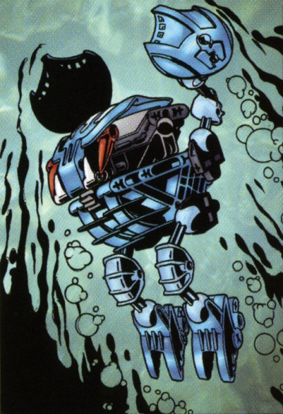BionicleBot's tweet photo. [Bohrok] Artwork titled "Gahlok" from the BIONICLE: Bohrok Swarm card game booklet, https://t.co/moBlO3W4fF https://t.co/Jqv8uzL815