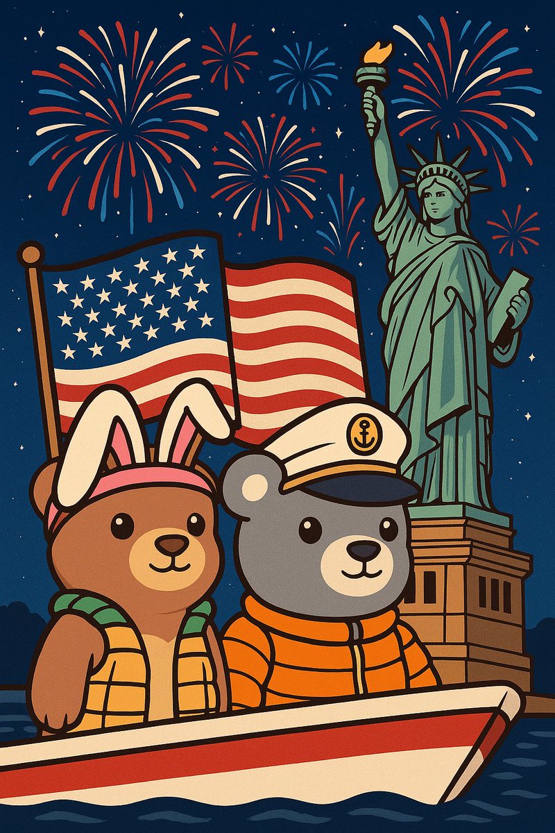 TheBellaD12's tweet image. Stars, stripes, & bear-y proud vibes! 🇺🇸 🫡
Happy Birthday, America! Let freedom ring & the fireworks fly! Blessed to stand on this soil &call it 🏡 home. ❤️🤍💙
🍻 Cheers to liberty & a safe & sparkling 4th! 🎆 🗽